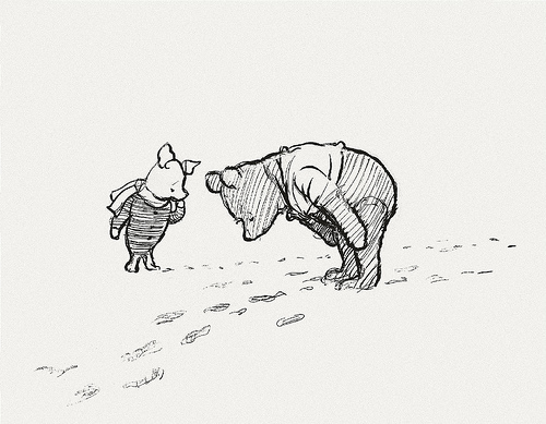 E. H. Shepard Pooh and Piglet